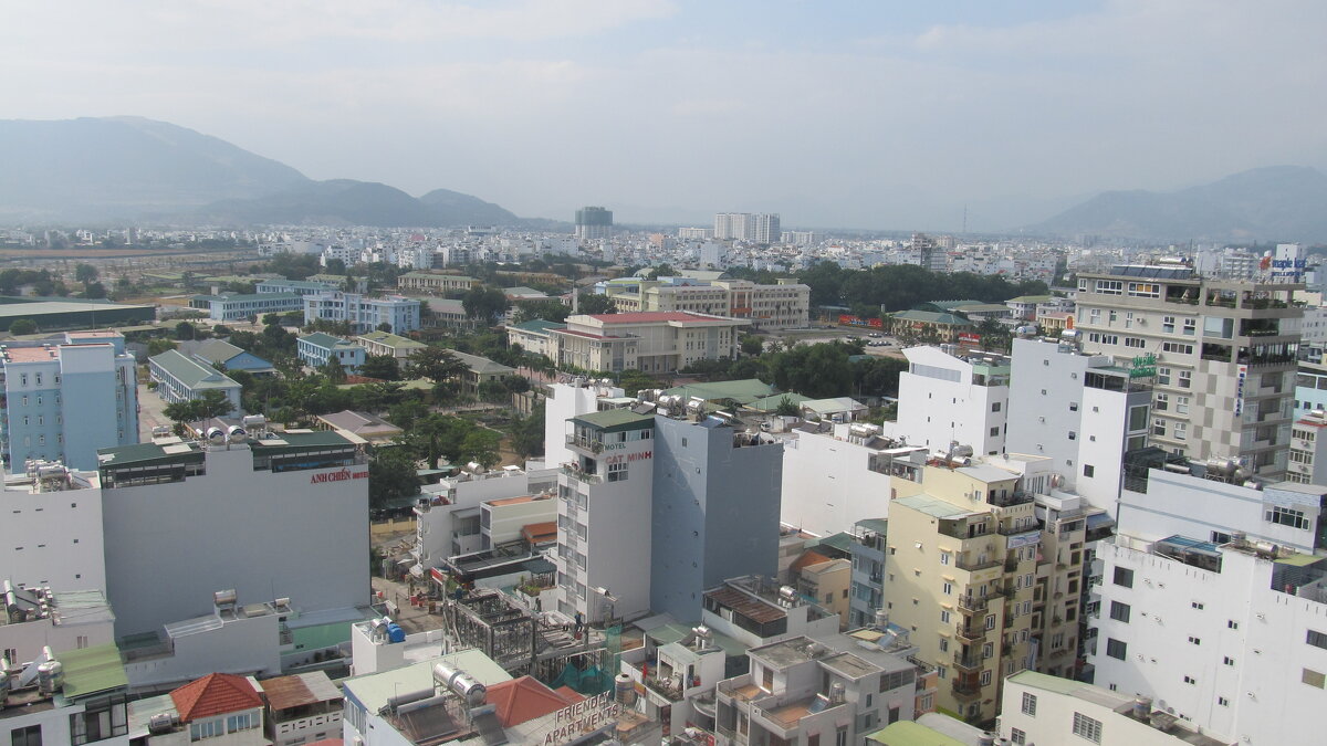 Нячанг,вид с 18 этажа,с крыши отеля,Вьетнам - Елена Шаламова