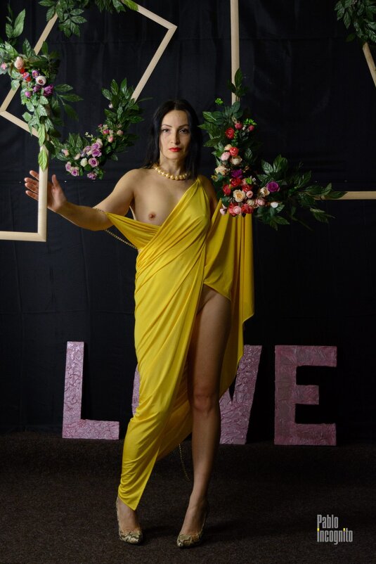 Жёлтое платье. Рамки. 2019 - Iren Adler