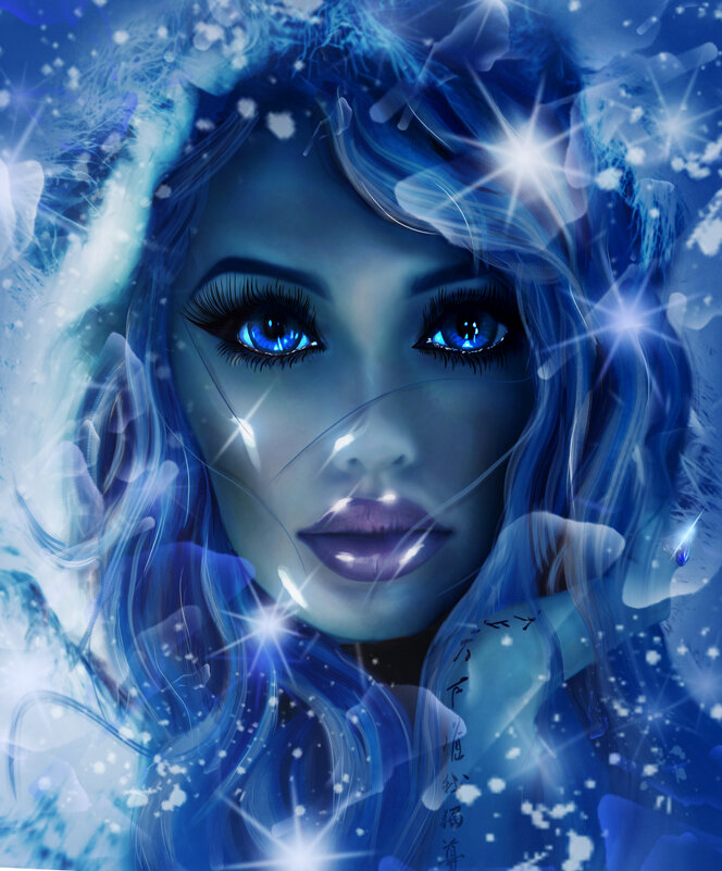 Beautiful girl with an icy look. - Герман 