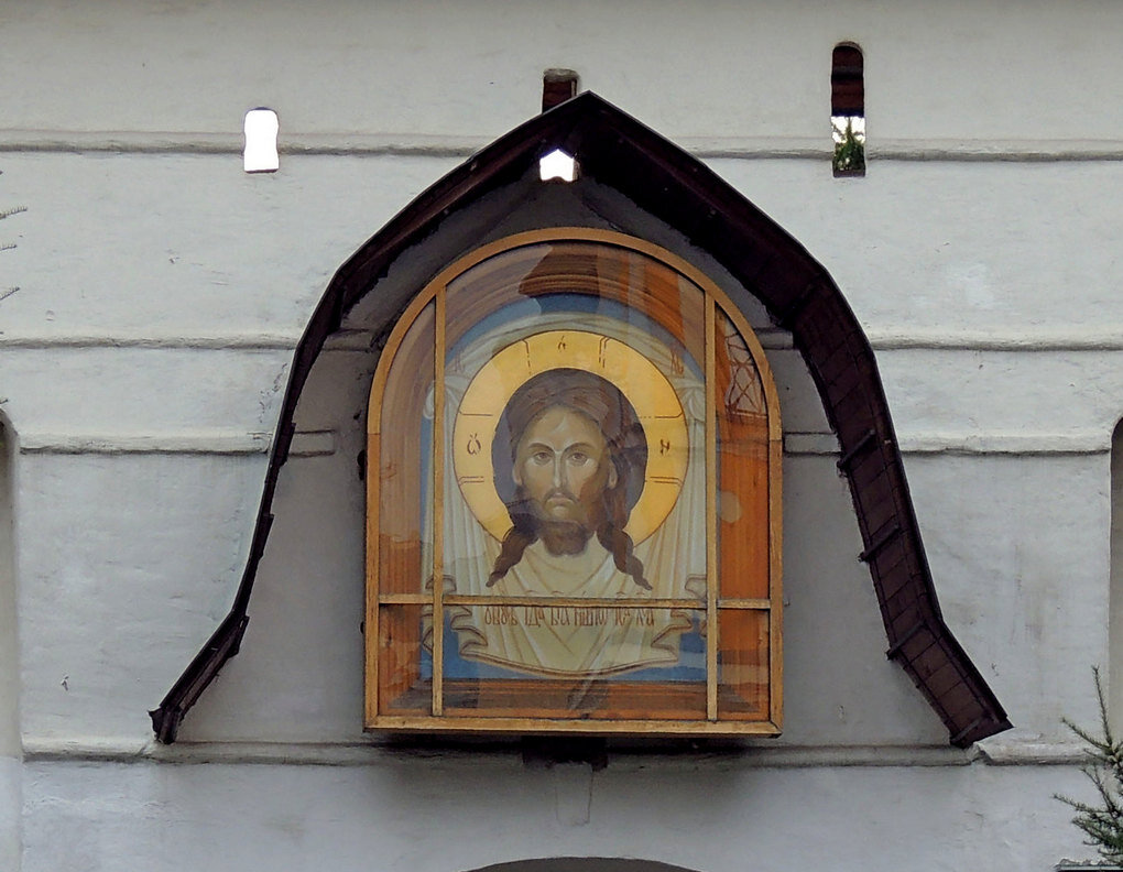 Спас Нерукотворный, икона над входом Новоспасского монастыря - Александр Качалин