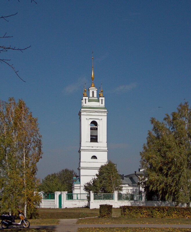 Колокольня сельской церкви в честь Казанской иконы Божией Матери в селе Константиново - Galina Solovova