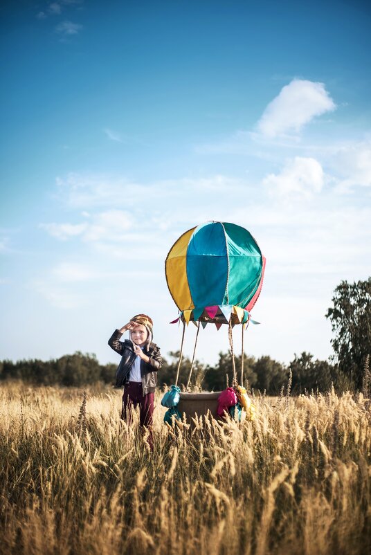 Детский фотопроект "На большом воздушном шаре" - Светлана Тимошенина