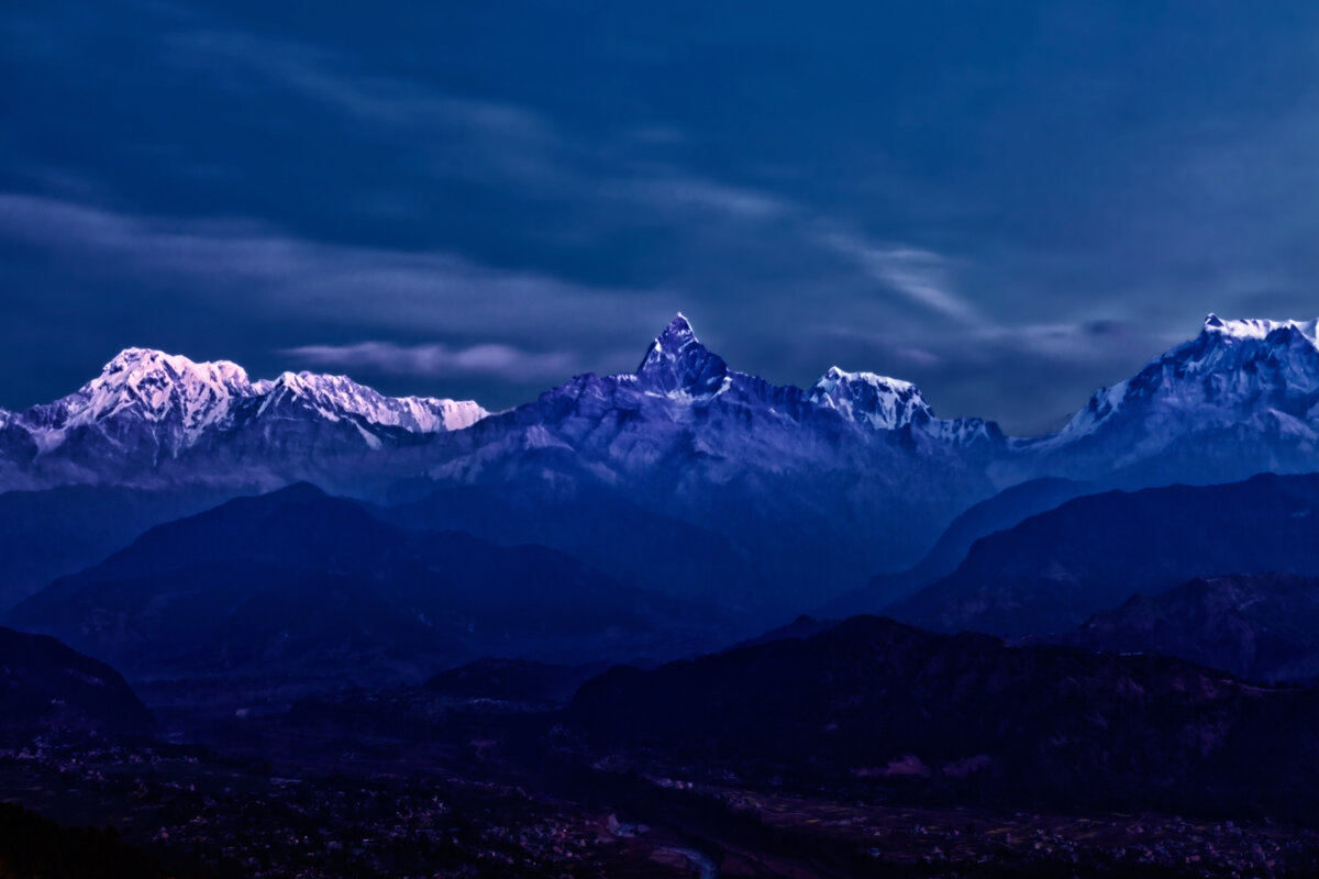 Голубой час в Гималаях - slavado 