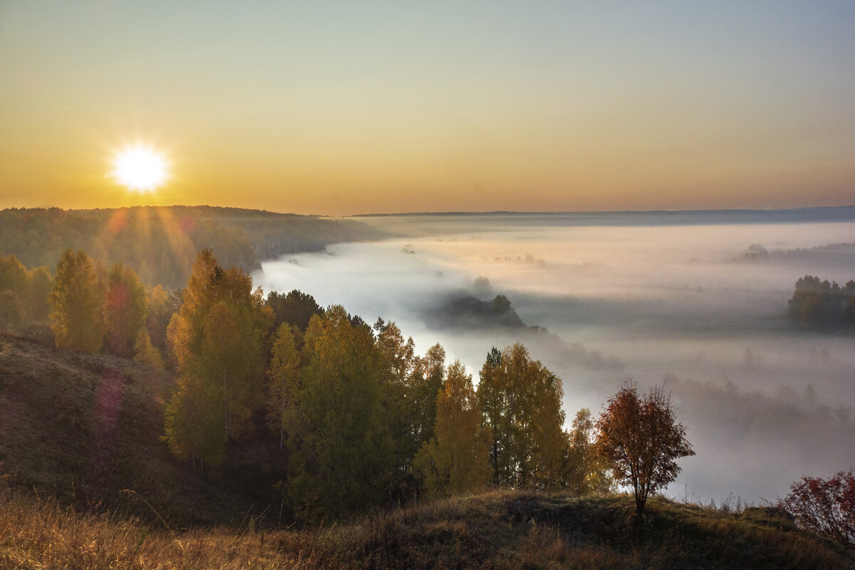Рассвет и туман на Подкаменной горе - Алексей Сметкин