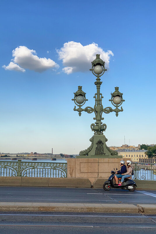 Фонарь Троицкого моста.Санкт-Петербург. - Татьяна Калинкина