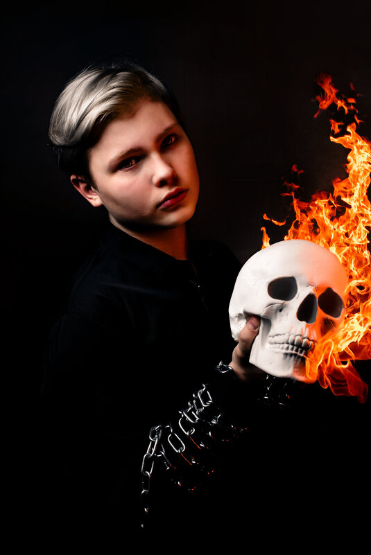 Fiery skull - Марина Денисова