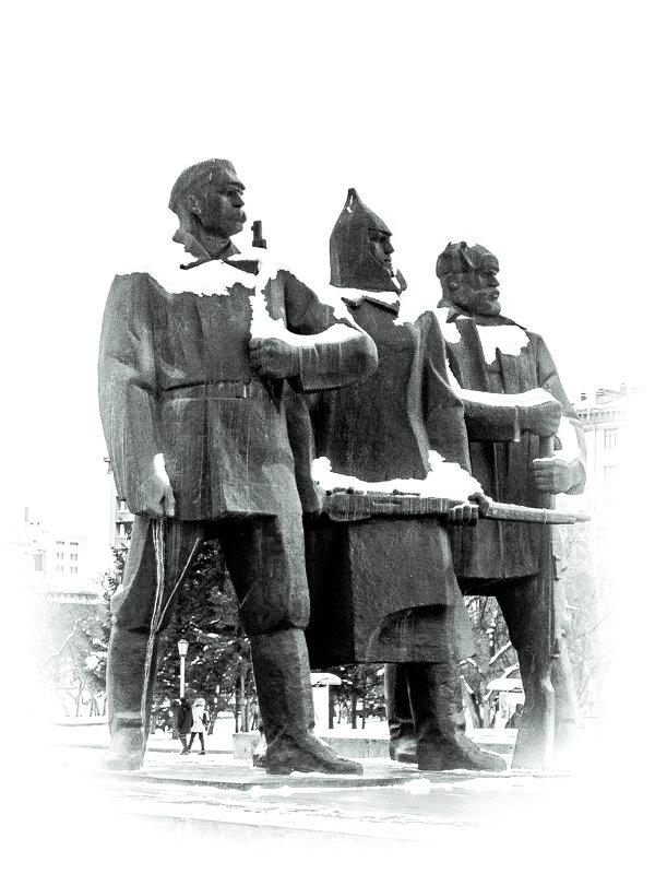 Скульптурная композиция на площади Ленина в Новосибирске - Елена Берсенёва