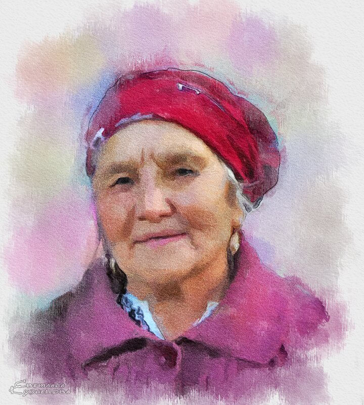 Портрет пожилой женщины. - Светлана Кузнецова