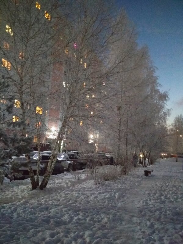 Морозный вечер в Родниках - Татьяна Лютаева