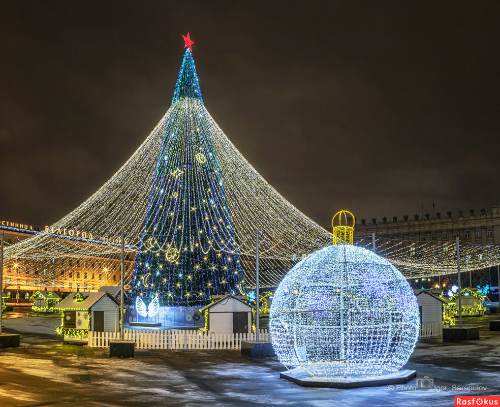 Новогодняя ёлка на главной площади Белгорода - 2021г - Игорь Сарапулов