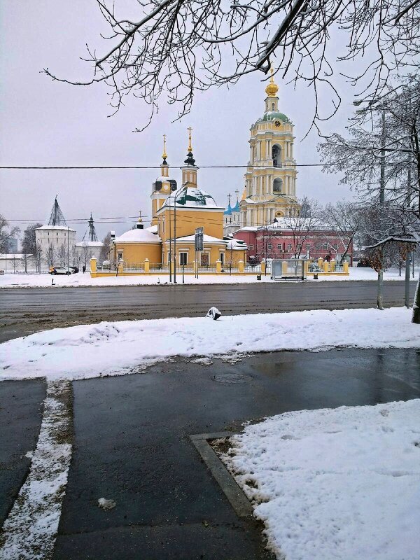 Вид на Новоспасский монастырь и храм Сорока Севастийских мучеников в Спасской слободе города Москвы. - ТаБу 