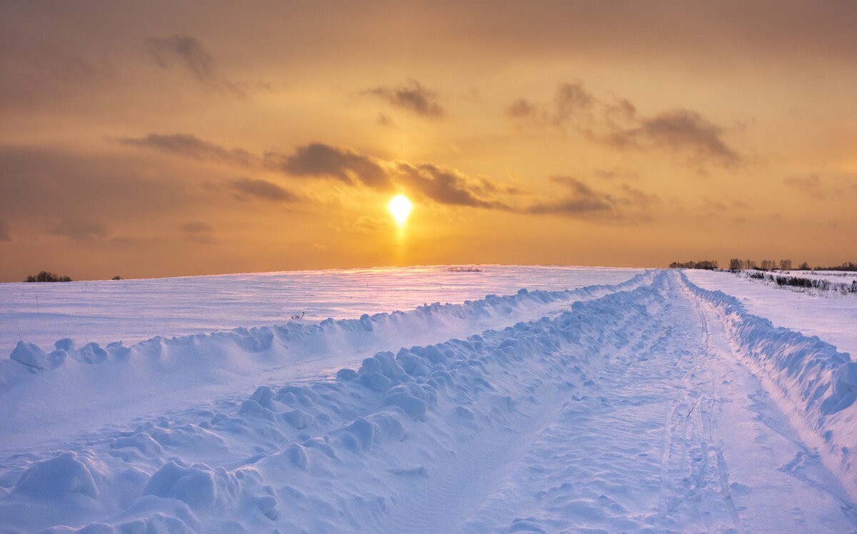 Закат на "снегозадержаниях" - Алексей Сметкин