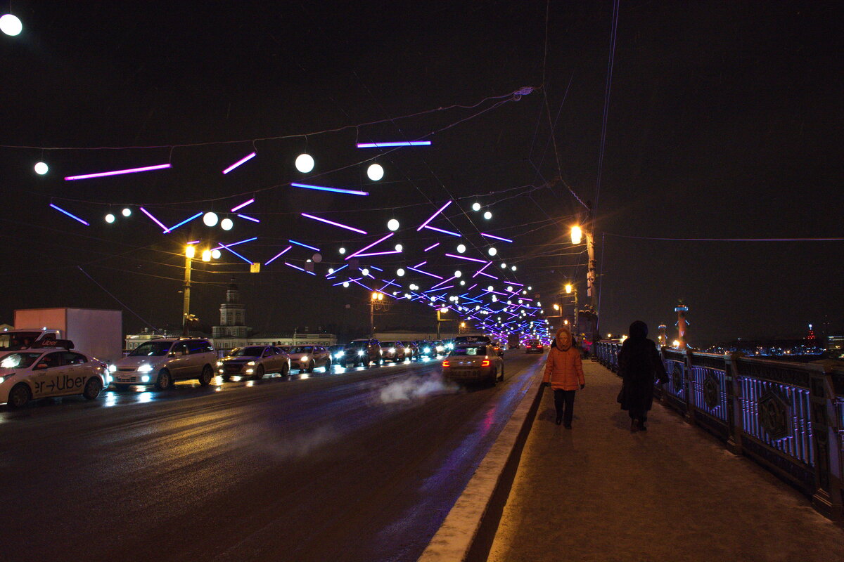 Новогоднее украшение Дворцового моста - Валентина Папилова