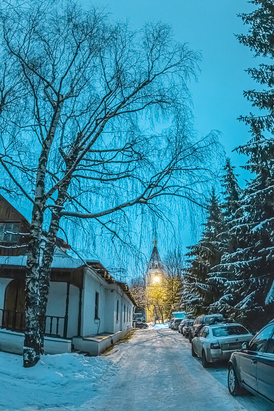 Рождественская ночь в Коломенском, Москва. - Игорь Герман