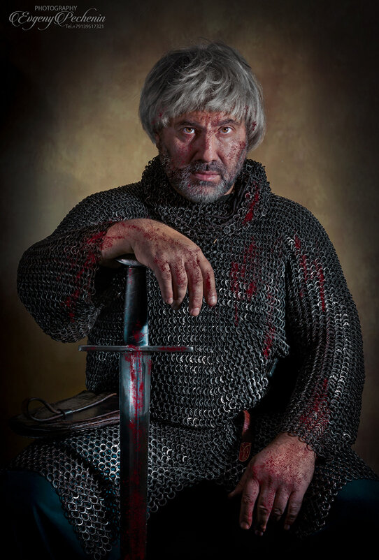 Норманнский рыцарь после битвы - Евгений Печенин
