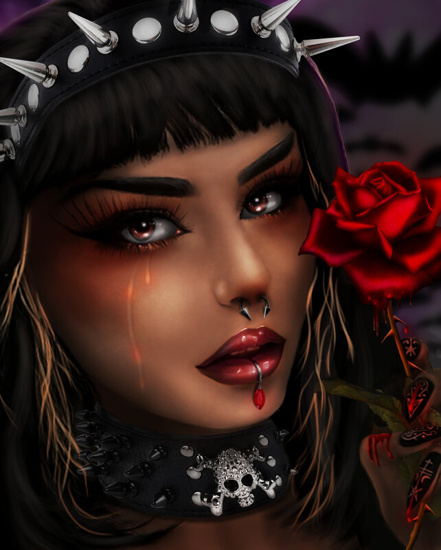 Lady with a rose. - Герман 