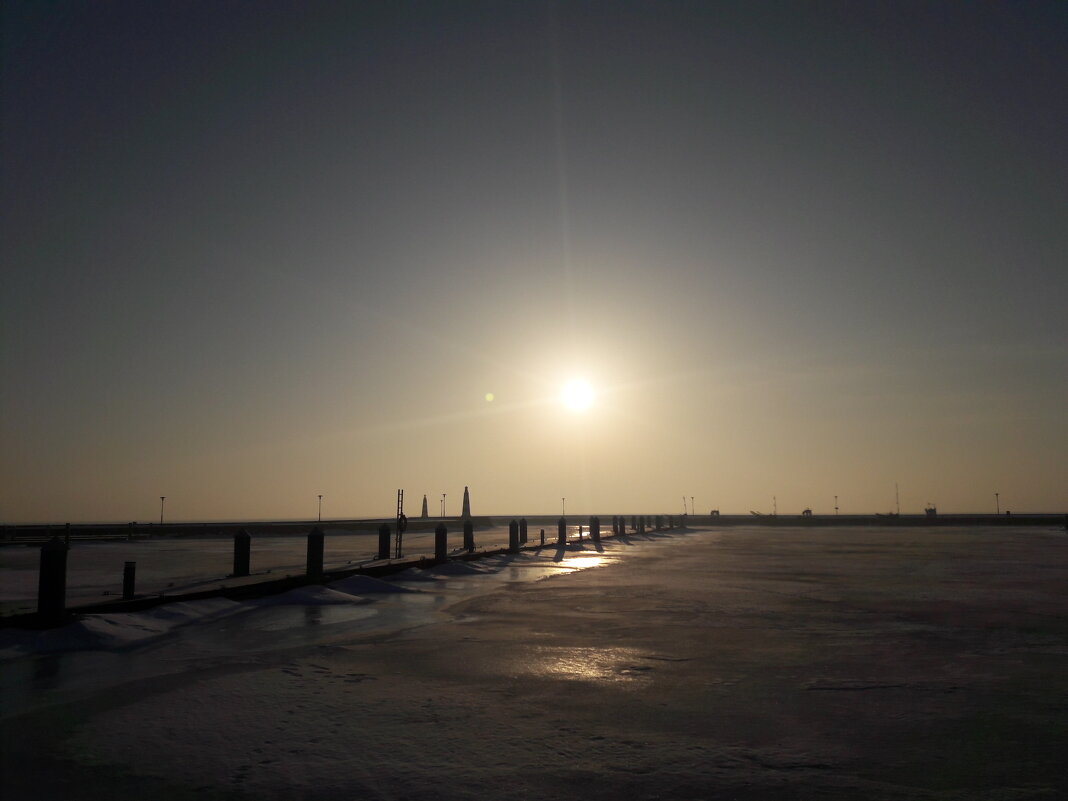 Зимнее утро на заливе - Красоты Балтики