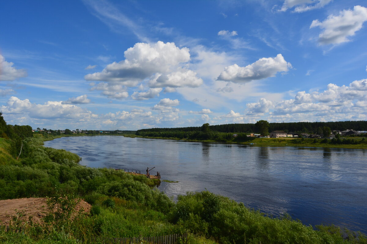 Река Сухона в Тотьме. - Ольга Попова (popova/j2011)