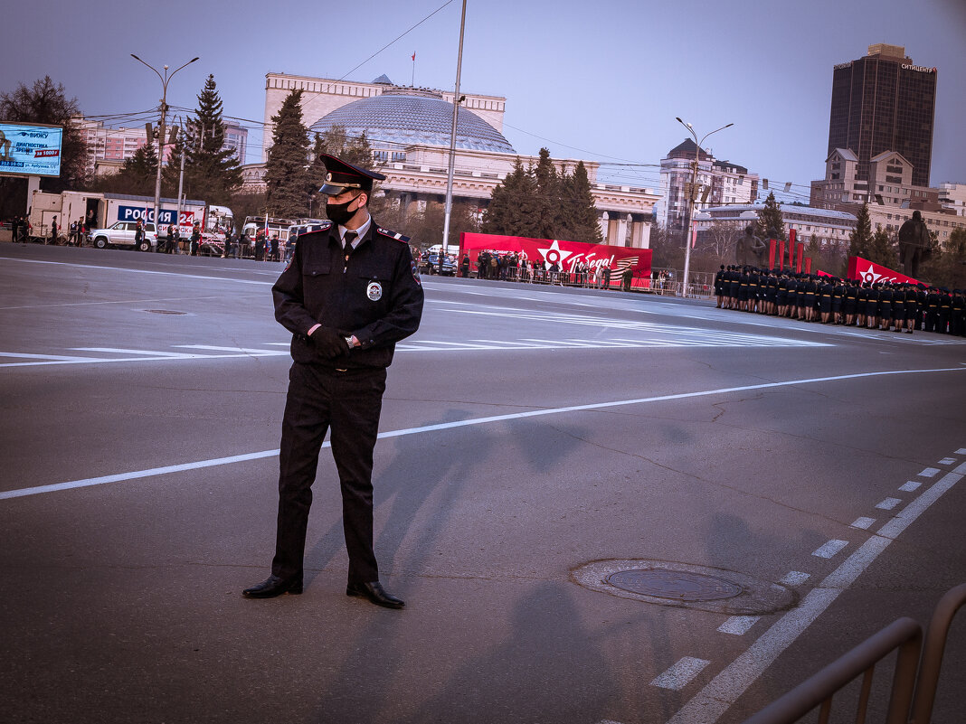 Репетиция парада Победы. Новосибирск, 7 мая - Елена Берсенёва