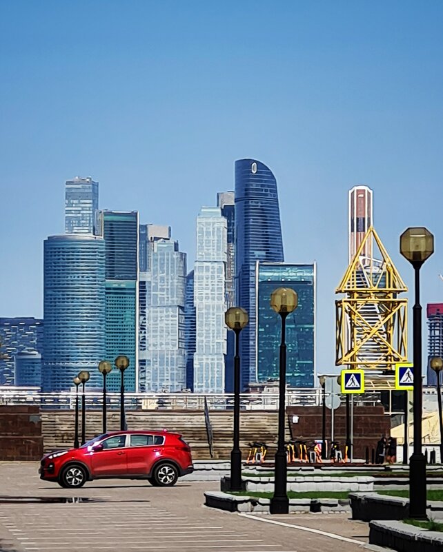 Вид на Москву со смотровой площадки РАН - Надежда Лаптева