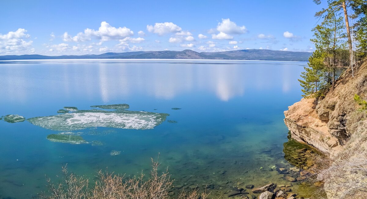 Начало Мая на озере Тургояк. (панорама) - Алексей Трухин