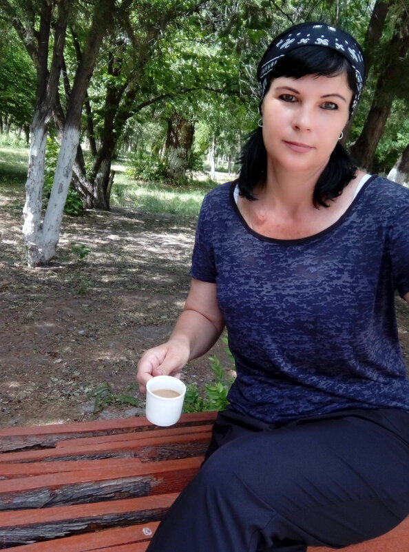 Чашечка кофе на природе - Юлия Степанова