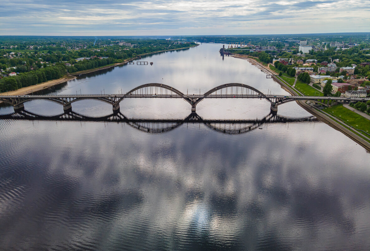 Волжский мост. Рыбинск. Золотое кольцо России. - Павел © Смирнов