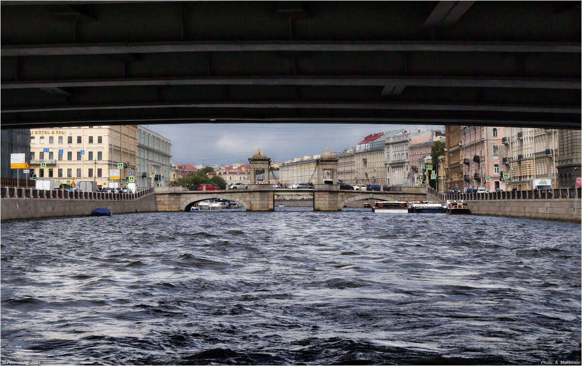 Вид на мост Ломоносова через реку Фонтанку - Александр Максимов