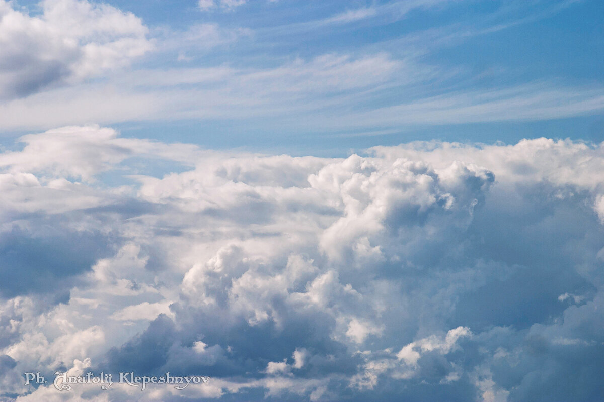 Просто красивые кучевые облака. (Снято на Canon EOS d60 и объектив Юпитер 37а) - Анатолий Клепешнёв