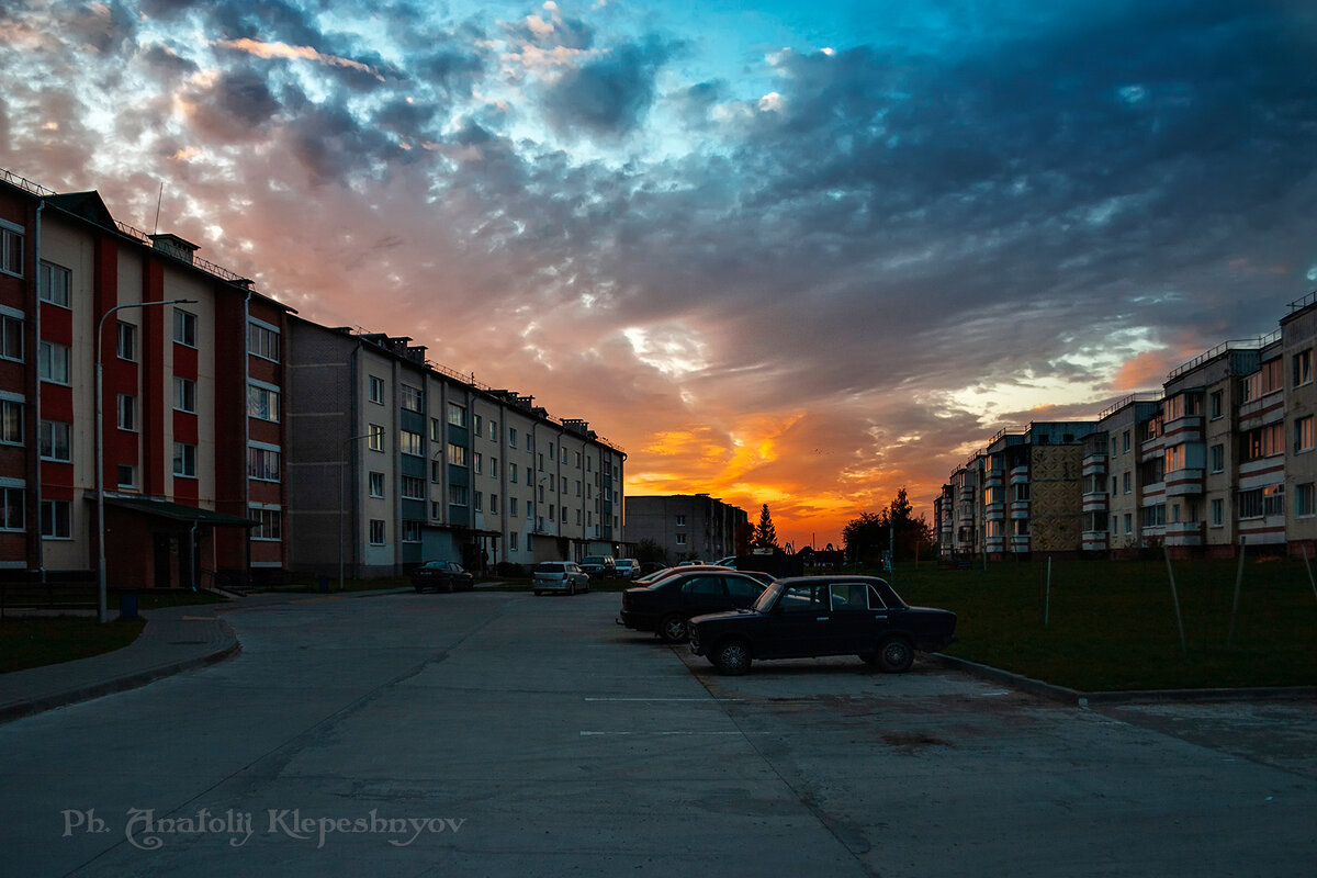 Закат холодным октябрём.  (Снято на Canon 300d) - Анатолий Клепешнёв