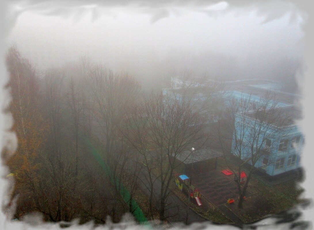 Утро. Туман над Москвой. - Ольга Довженко