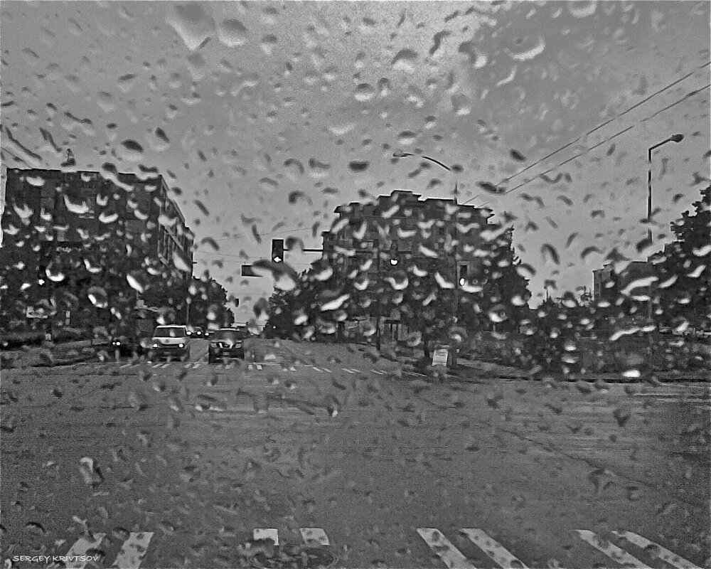 ... в городе временами дождь... - Sergey Krivtsov