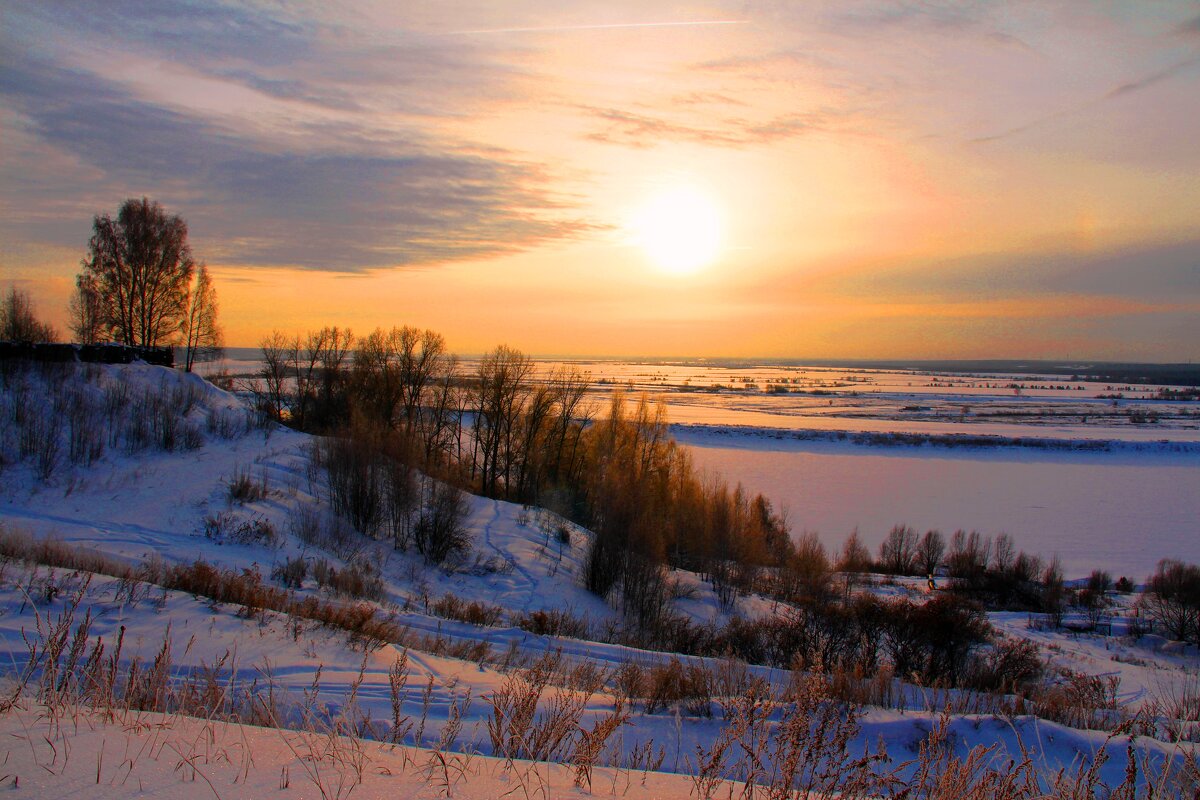 Зимой на реке - владимир тимошенко 