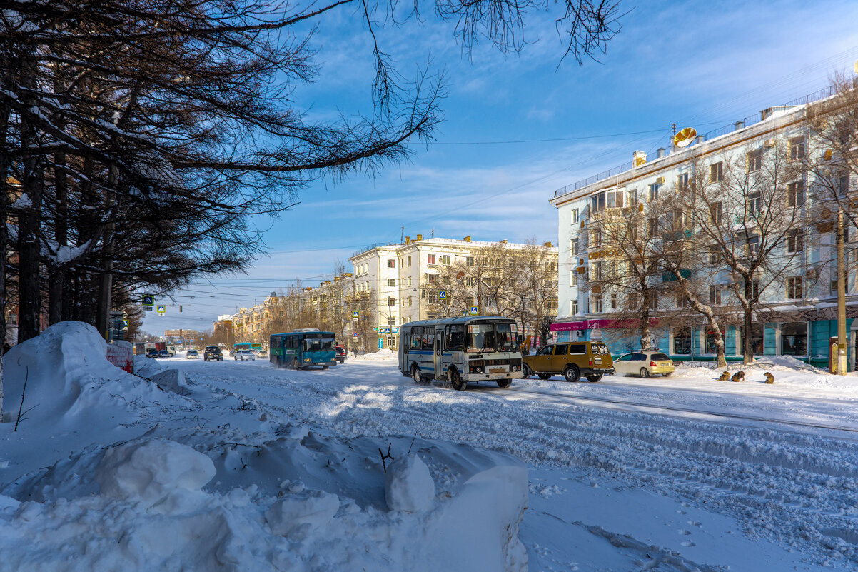 Зима в городе. - Виктор Иванович Чернюк