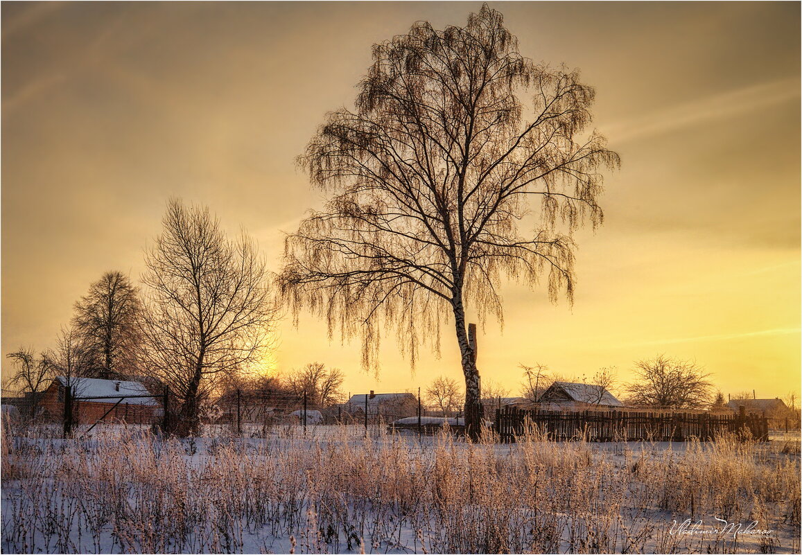 "Зимнее сияние вечера"© - Владимир Макаров