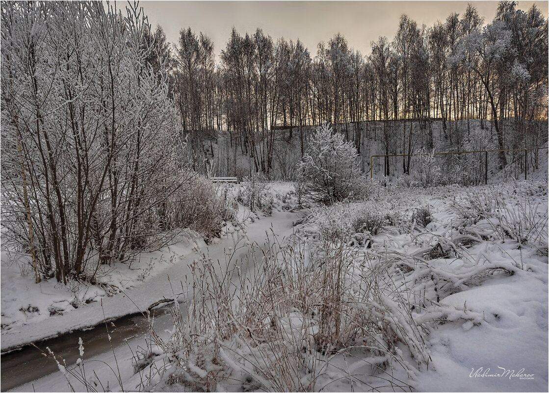"Морозная зимушка у речки"© - Владимир Макаров