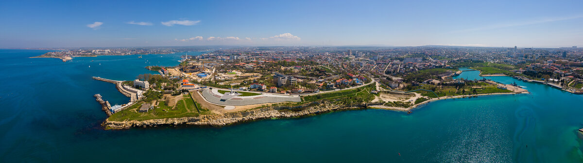 Панорама Севастополя с воздуха - Сергей Титов