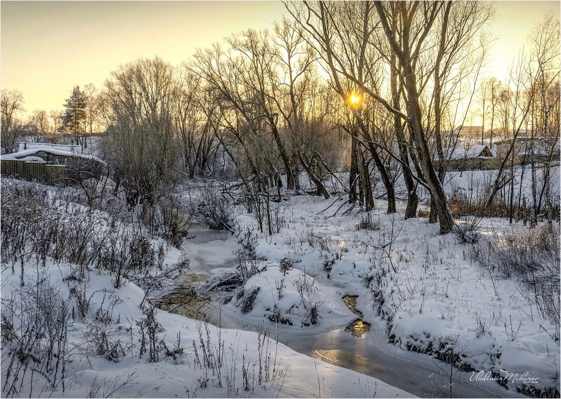 "Вечер у студёной речки"© - Владимир Макаров
