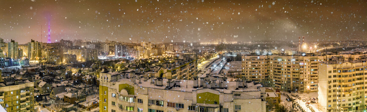 Ночной снегопад над Белгородом - Игорь Сарапулов