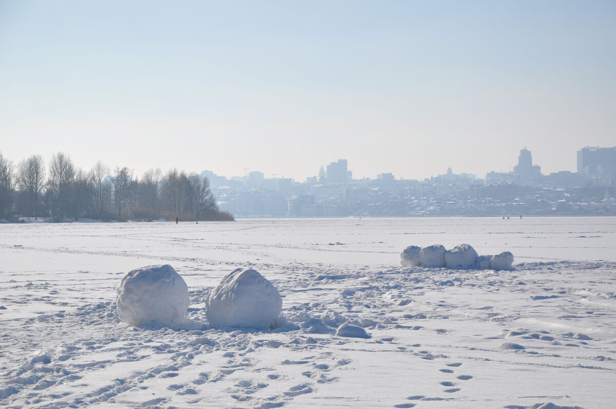 Водохранилище зимой - Татьяна 