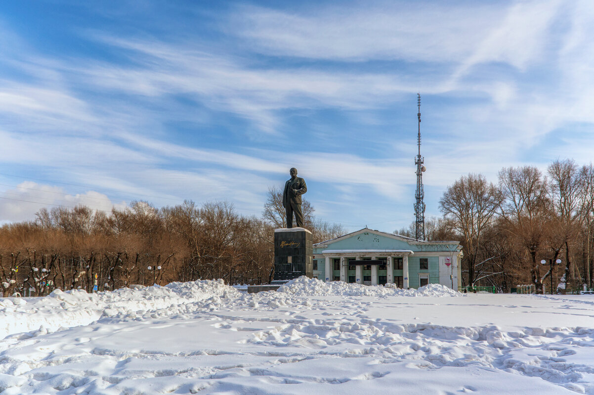 Площадь Ленина в Комсомольске-на-Амуре. - Виктор Иванович Чернюк