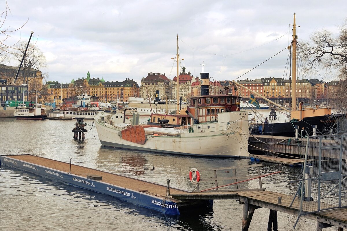 Остров Skeppsholmen Стокгольм Швеция - wea *