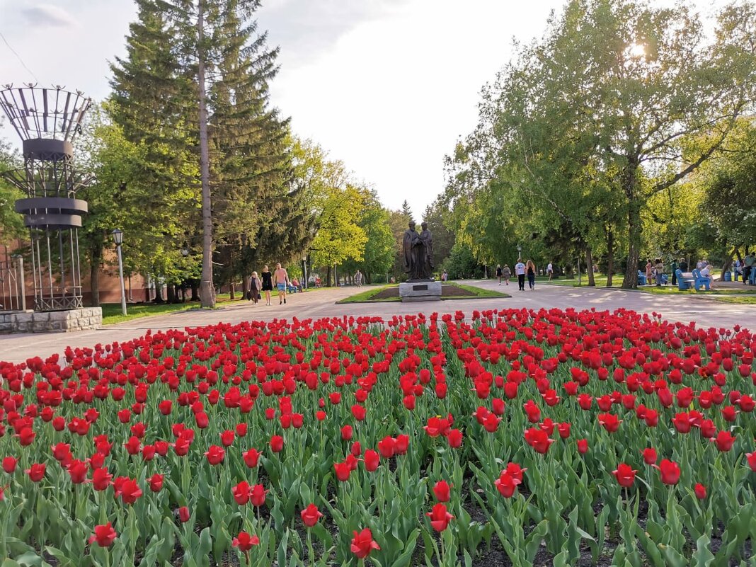 Нарымский сквер города Новосибирска - Валентина Богатко 