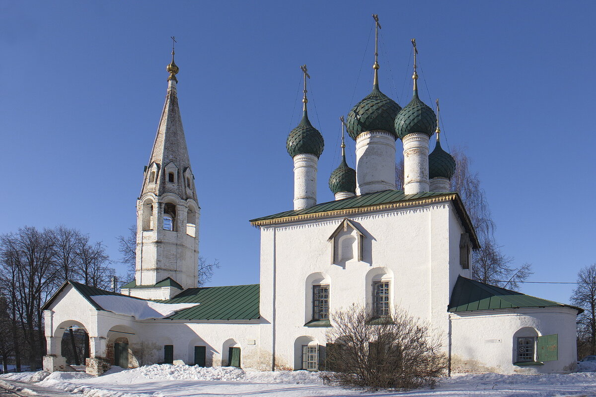 Неброская красота церкви Николы Рубленый Город в Ярославле, в начале марта - Николай Белавин