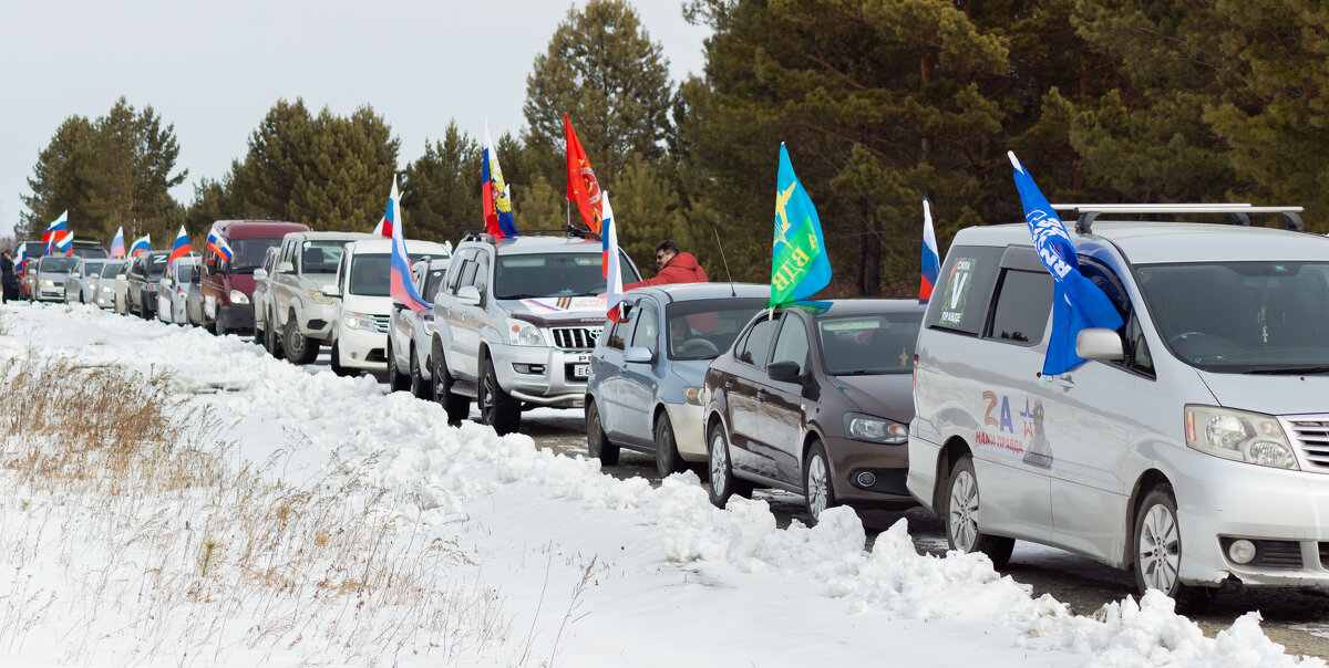 Автопробег в поддержку спецоперации на Украине - Виктор Фельдшеров