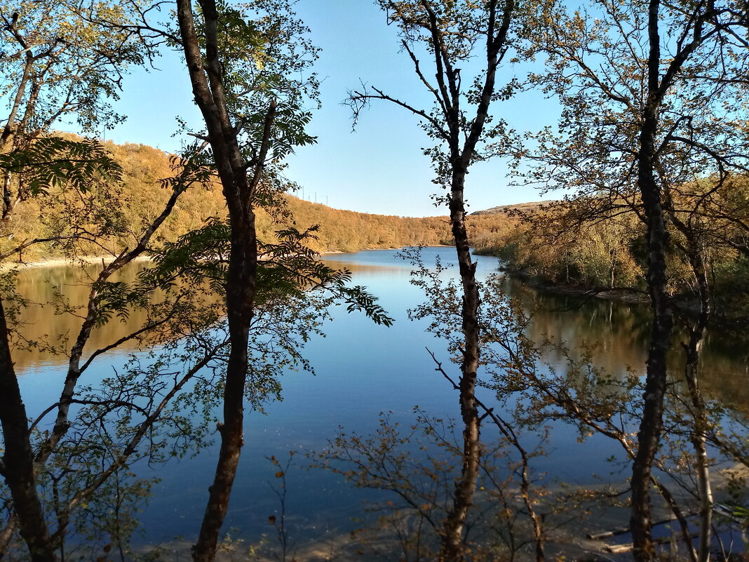 Небесная синева воды. Озеро. - Мария Васильева