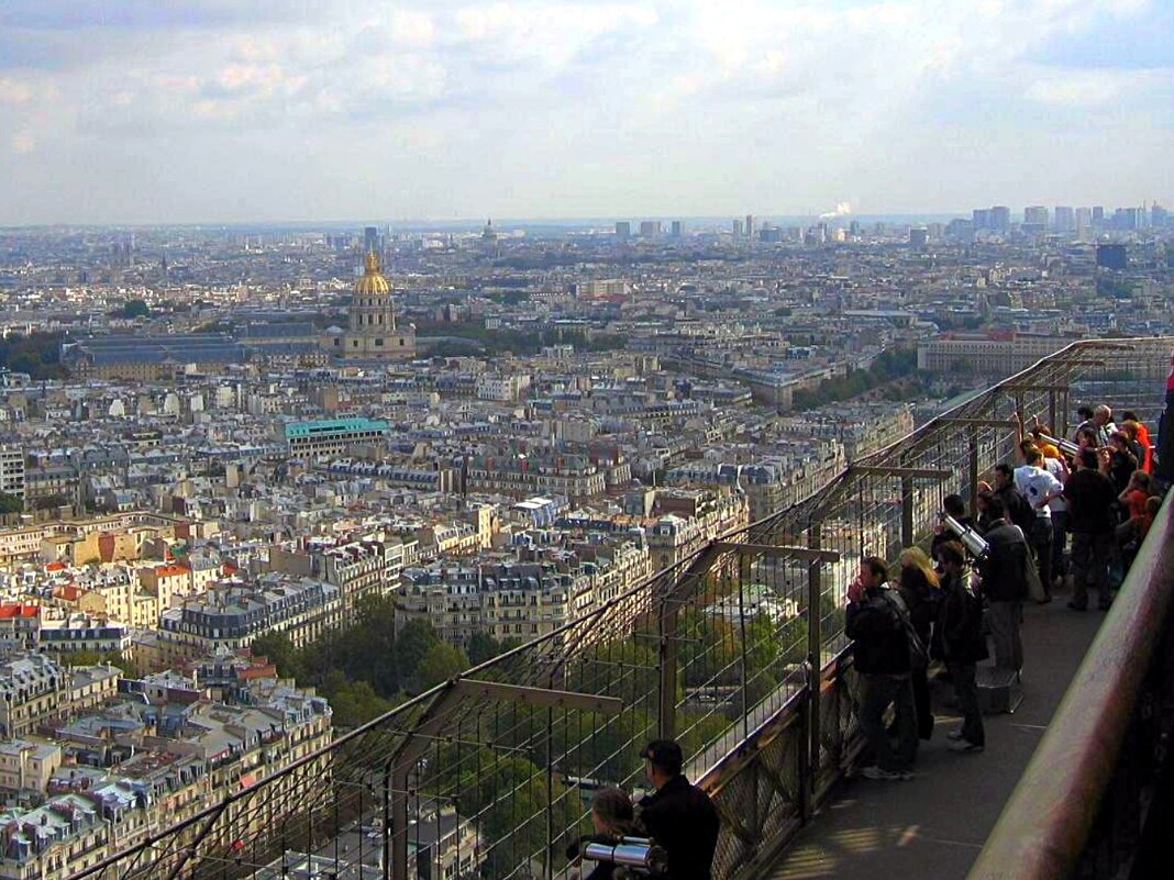 Вид на Париж с Эйфелевой башни. - Ольга Довженко