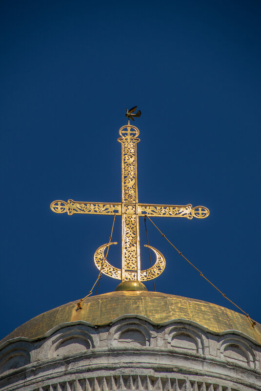 Образ Святого Духа в виде голубя на кресте Дмитриевского собора. - Andrew 