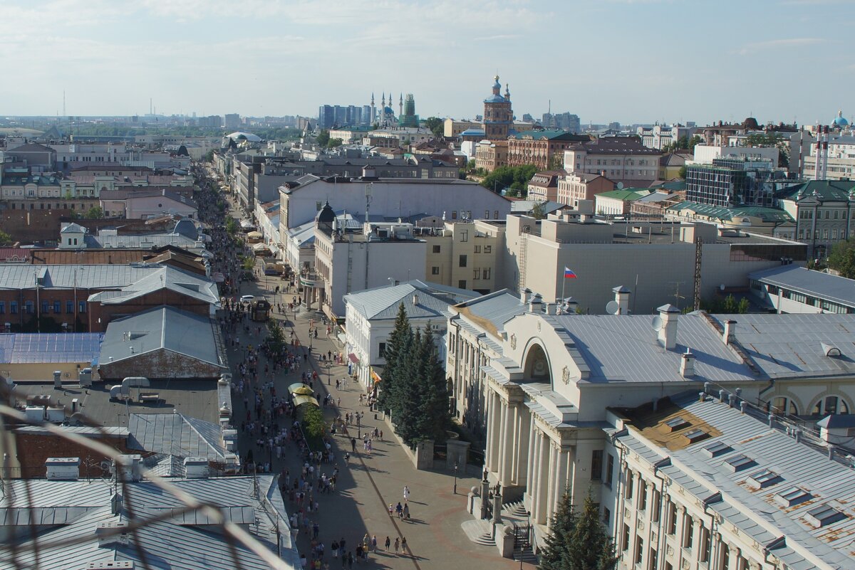 Улица Баумана с колокольни Богоявленского собора - Наталья Т