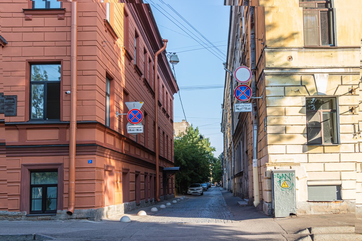 самая узкая улица Санкт-Петербурга, ул.Репина - navalon M